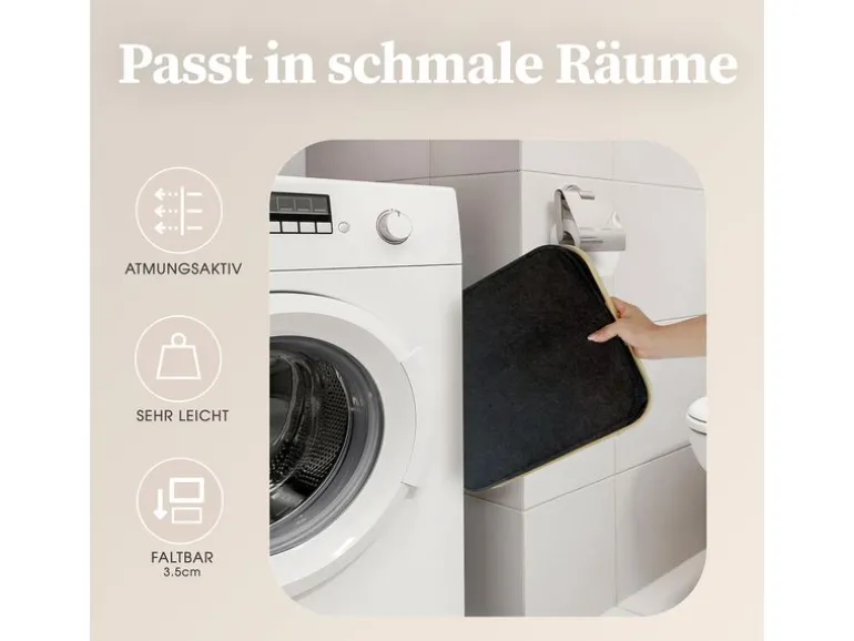 Hennez Wäschekorb Laura 40 l, Anthrazit/Nature