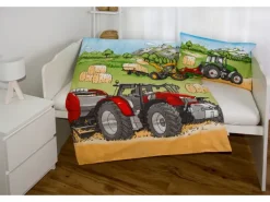 Herding Kinderbettwäsche Traktor 100 x 135 cm + 40 x 60 cm