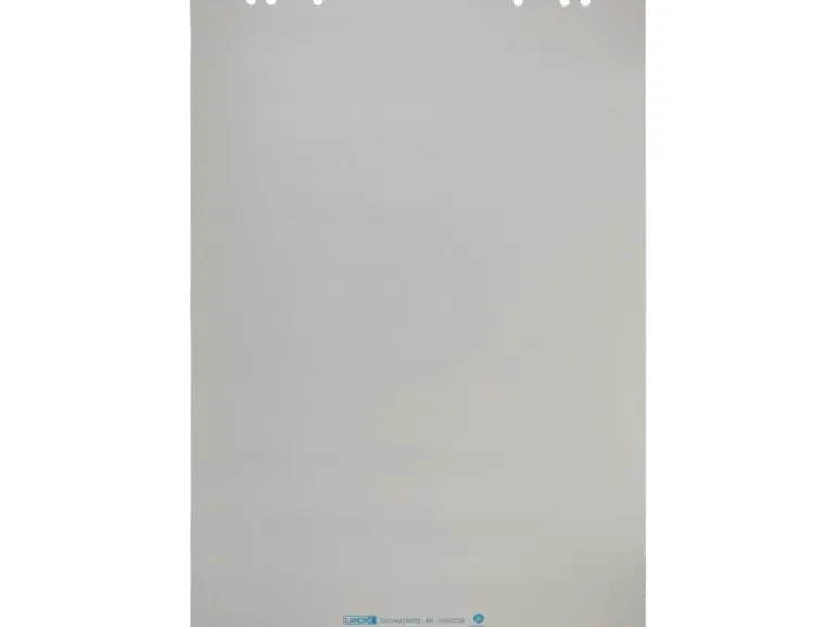 Herlitz Flipchart Block 65 x 98 cm, blanko, Weiss, 5 Stück