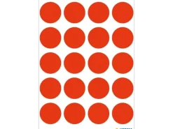 Herma Stickers Klebepunkte Vario Ø 19 mm, Neonrot