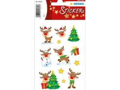 Herma Stickers Weihnachtssticker Kleiner Rudolph 2 Blatt à 24 Sticker