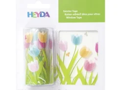 Heyda Fensterbild Tulpen 1 Stück, Mehrfarbig