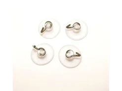 HobbyFun Saugnapf mit Haken 5 Stück, Transparent