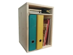 Holz Zollhaus Hocker Sitz- und Aufbewahrungshocker Nature