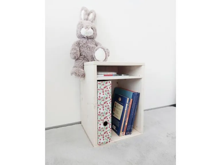 Holz Zollhaus Hocker Sitz- und Aufbewahrungshocker Nature