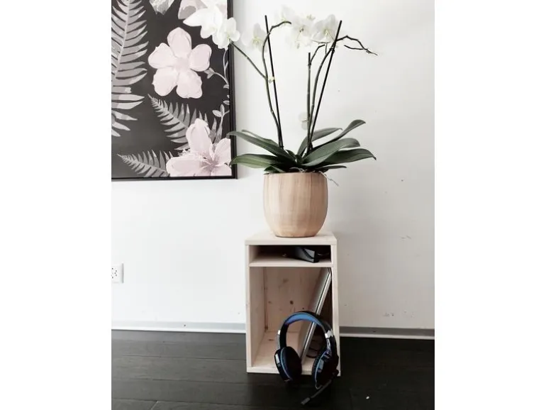 Holz Zollhaus Hocker Sitz- und Aufbewahrungshocker Nature
