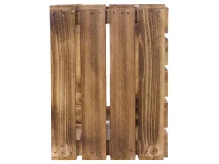 Holz Zollhaus Holzharasse Vintage geflammt 40 x 50 cm