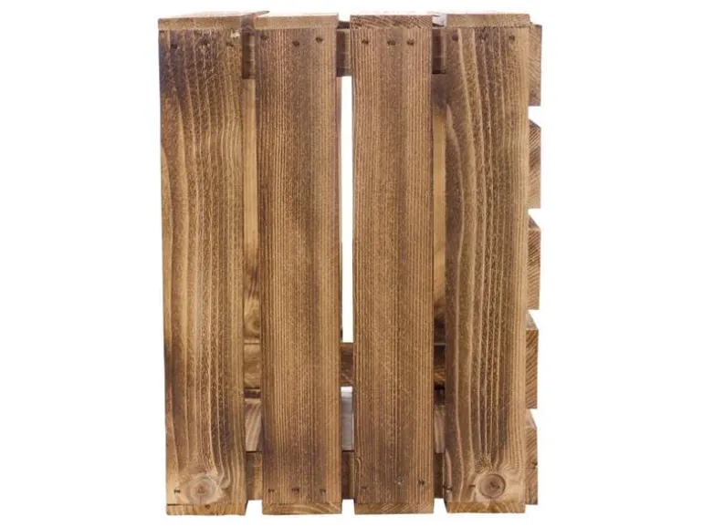 Holz Zollhaus Holzharasse Vintage geflammt 40 x 50 cm