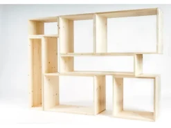 Holz Zollhaus Regal Lotti 20 x 40 x 30 cm, Nature