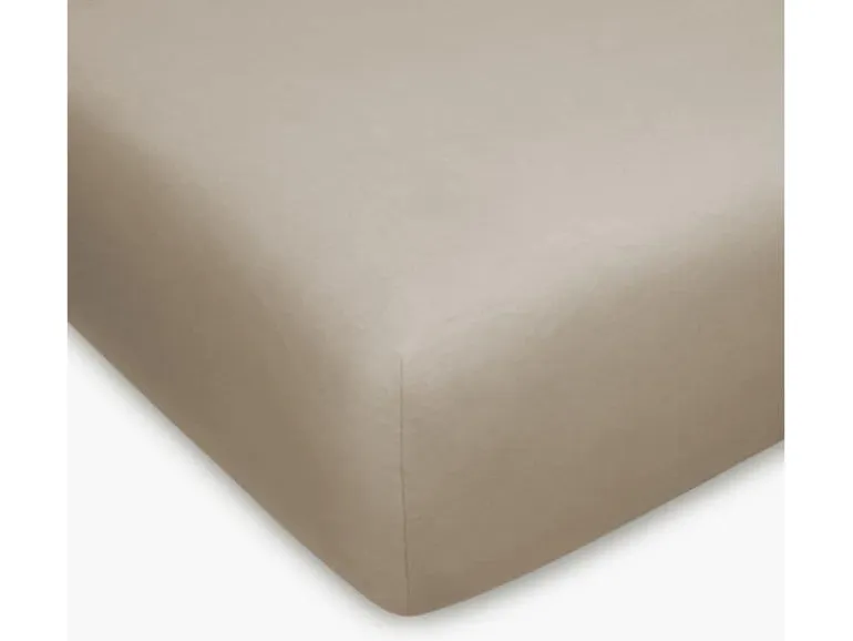 Home Fashion Fixleintuch Jersey Taupe, 180-200 x 200 cm