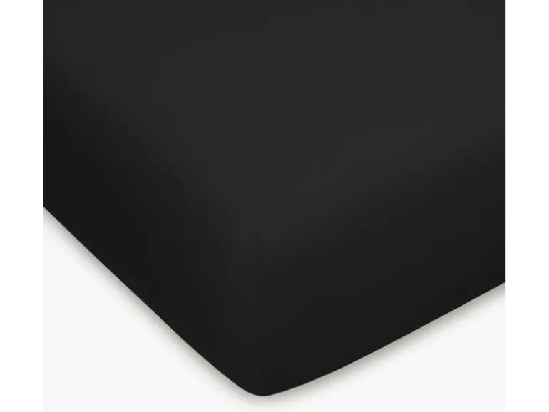 Home Fashion Fixleintuch Jersey schwarz, 90-100 x 200 cm Baumwolle