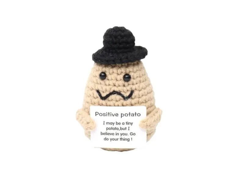 I AM CREATIVE Glücksbringer Positiv Potato mit Hut
