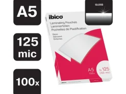 Ibico Laminierfolie Ibico A5, 125 µm, 100 Stück, Wasserabweisend