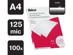 Ibico Laminierfolie Premium A4 125 µm, glänzend, 4 x 100 Stück