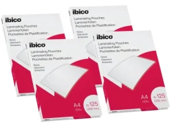 Ibico Laminierfolie Premium A4 125 µm, glänzend, 4 x 100 Stück