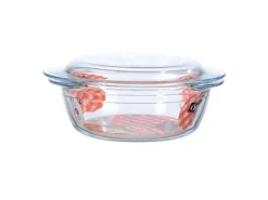 International Cookware Auflaufform Cocotte 1.6 l, Rund, Transparent
