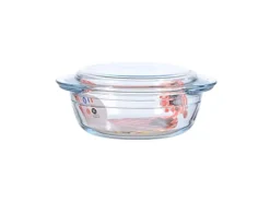 International Cookware Auflaufform Cocotte 1 l, Rund, Transparent
