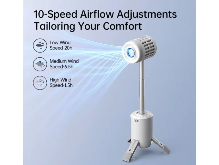 Jisulife Tischventilator Ultra1 Grau