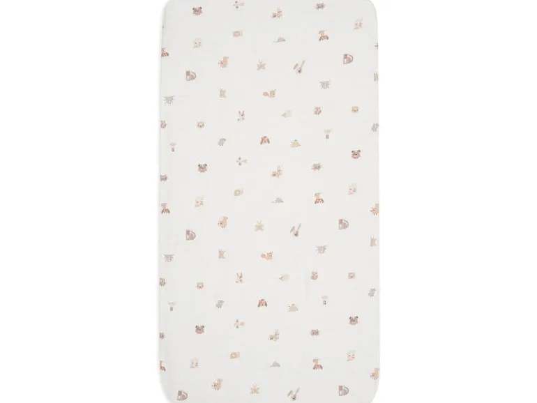 Jollein Fix-Leintuch Animal Friends 60 x 120 cm
