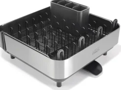 Joseph Joseph Extend Steel Plus Geschirrabtropfständer schwarz Schwarz