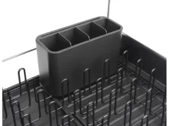 Joseph Joseph Extend Steel Plus Geschirrabtropfständer schwarz Schwarz