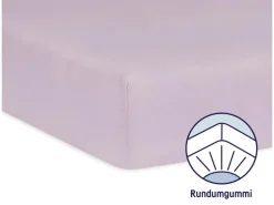 Julius Zöllner Fix-Leintuch Jersey Flieder 70 x 140 cm