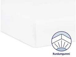Julius Zöllner Fix-Leintuch Jersey Weiss 70 x 140 cm