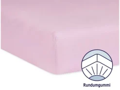 Julius Zöllner Fix-Leintuch Jersey Rosa 70 x 140 cm