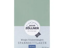 Julius Zöllner Fix-Leintuch Jersey Salbei 90 x 40 cm
