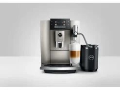 JURA Kaffeevollautomat E8 Midnight Silver Silber matt