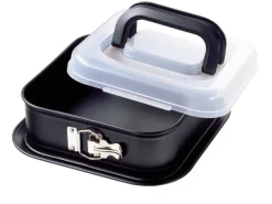 Kaiser Springform Quadratisch mit Transporthaube