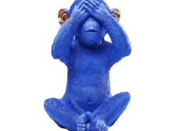 Kare Spardose Monkey Mizaru Blau