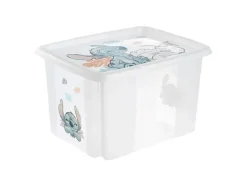 keeeper Karolina Stitch Aufbewahrungsbox Kunststoff 30 L Transparent