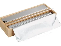 Kesper Frischhaltefolien-Spender Silber/Braun