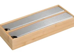 Kesper Frischhaltefolien-Spender Silber/Braun