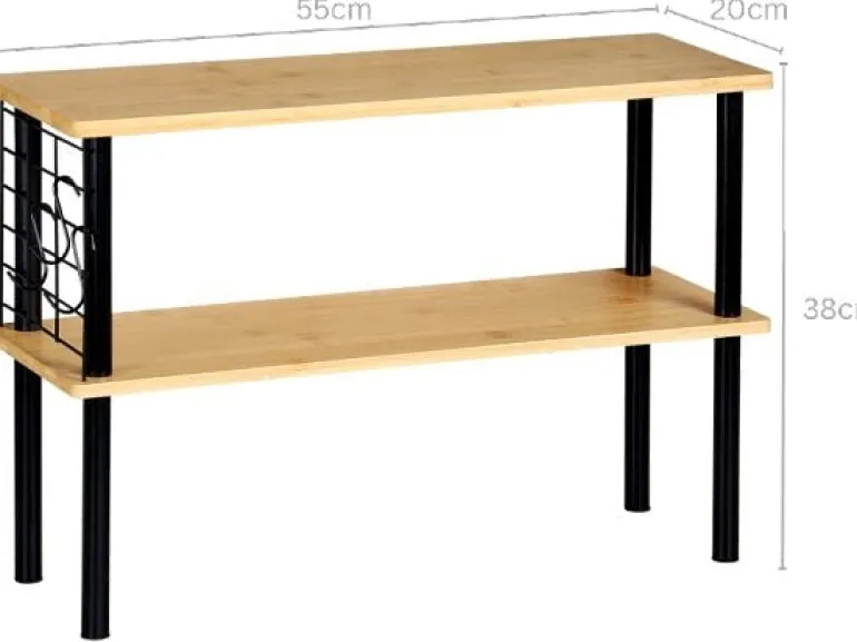Kesper Küchenregal Schwarz/Braun