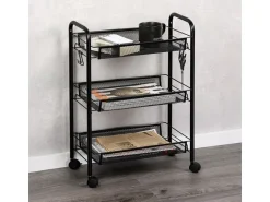 Kesper Küchenwagen 26/44 x 6.35/63.5 x 26 cm/44 cm, Schwarz