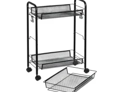 Kesper Küchenwagen 26/44 x 6.35/63.5 x 26 cm/44 cm, Schwarz