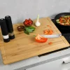 Kesper Schneide- und Abdeckplatte Bambus 56 x 50 x 4 cm