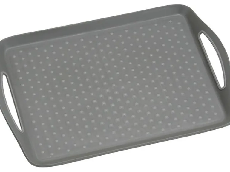 Kesper Serviertablett Kunststoff Grau 45.5 x 32 x 4.5 cm