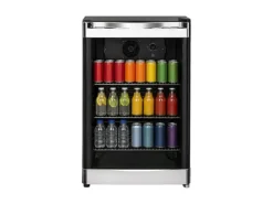 Kibernetik Getränkekühlschrank GK70 69 l, 4 - 12 °C, Glastür, Schwarz