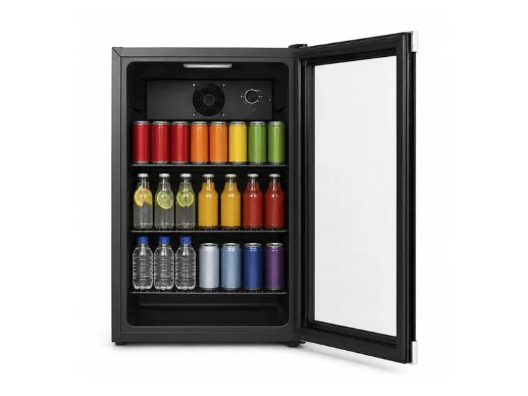 Kibernetik Getränkekühlschrank GK70 69 l, 4 - 12 °C, Glastür, Schwarz