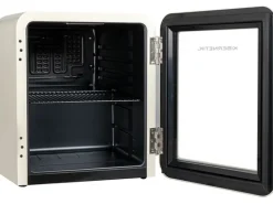 Kibernetik Gewerbekühlschrank RKS46 Retro Beige, Wechselbar, Rechts