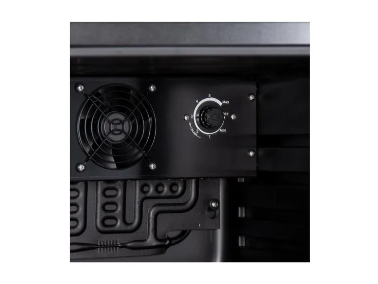 Kibernetik Mini-Gewerbekühlschrank Schwarz, Rechts, Wechselbar