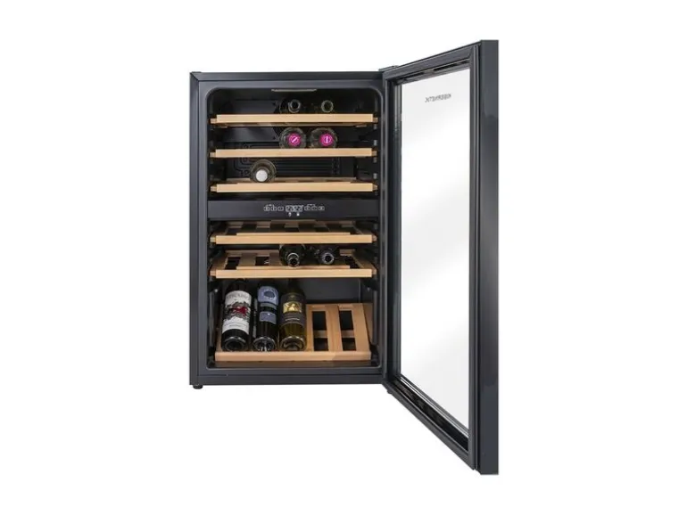 Kibernetik Weinkühlschrank WKH39D Rechts, Schwarz