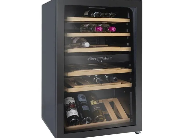 Kibernetik Weinkühlschrank WKH39D Rechts, Schwarz