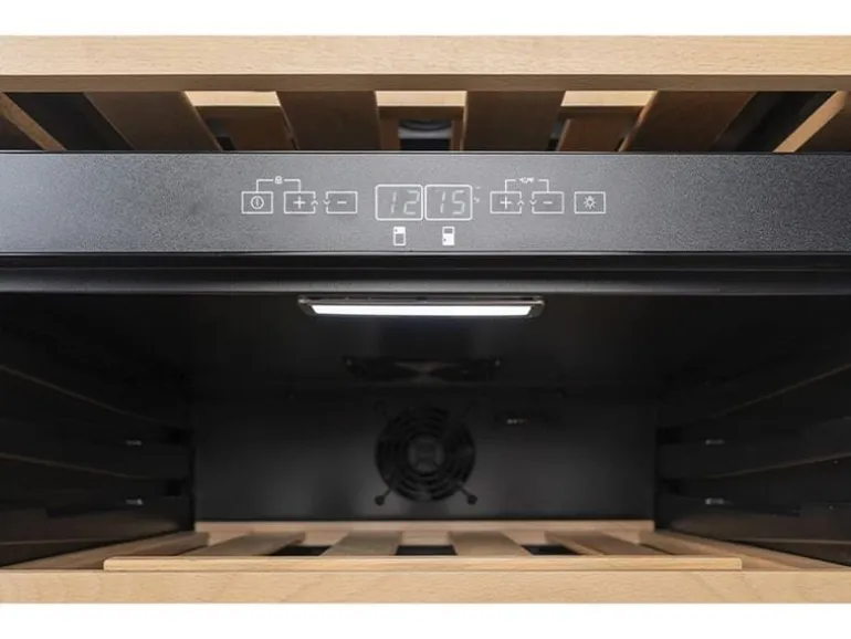 Kibernetik Weinkühlschrank WKH39D Rechts, Schwarz