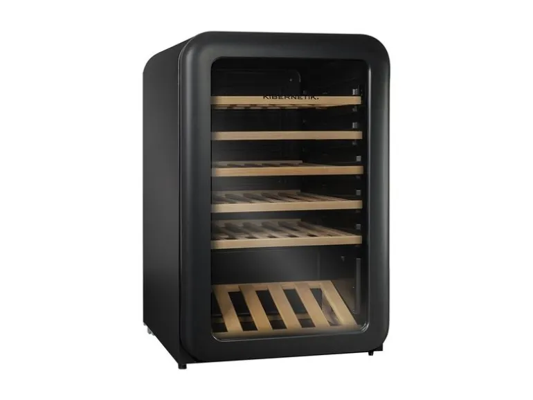 Kibernetik Weinkühlschrank WKH49S Rechts, Schwarz