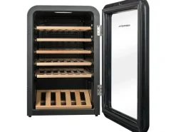 Kibernetik Weinkühlschrank WKH49S Rechts, Schwarz