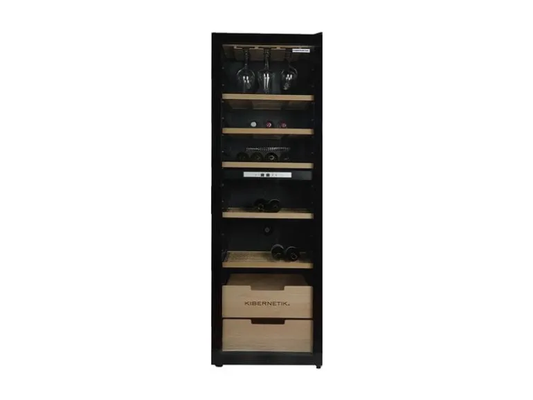 Kibernetik Weinklimaschrank WKH448D Schwarz, Rechts